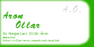 aron ollar business card